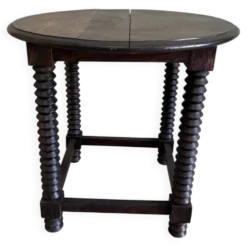 Table d’appoint pieds style vis de pressoir