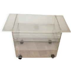 Table d appoint Plexiglas David lange années 70