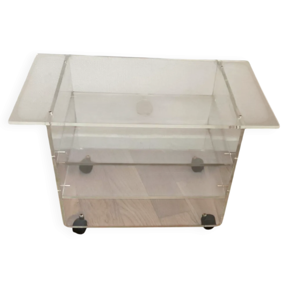 Table d appoint Plexiglas David lange années 70