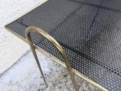 Table d'appoint porte-vinyles Revues vintage 50 60 Mid Century