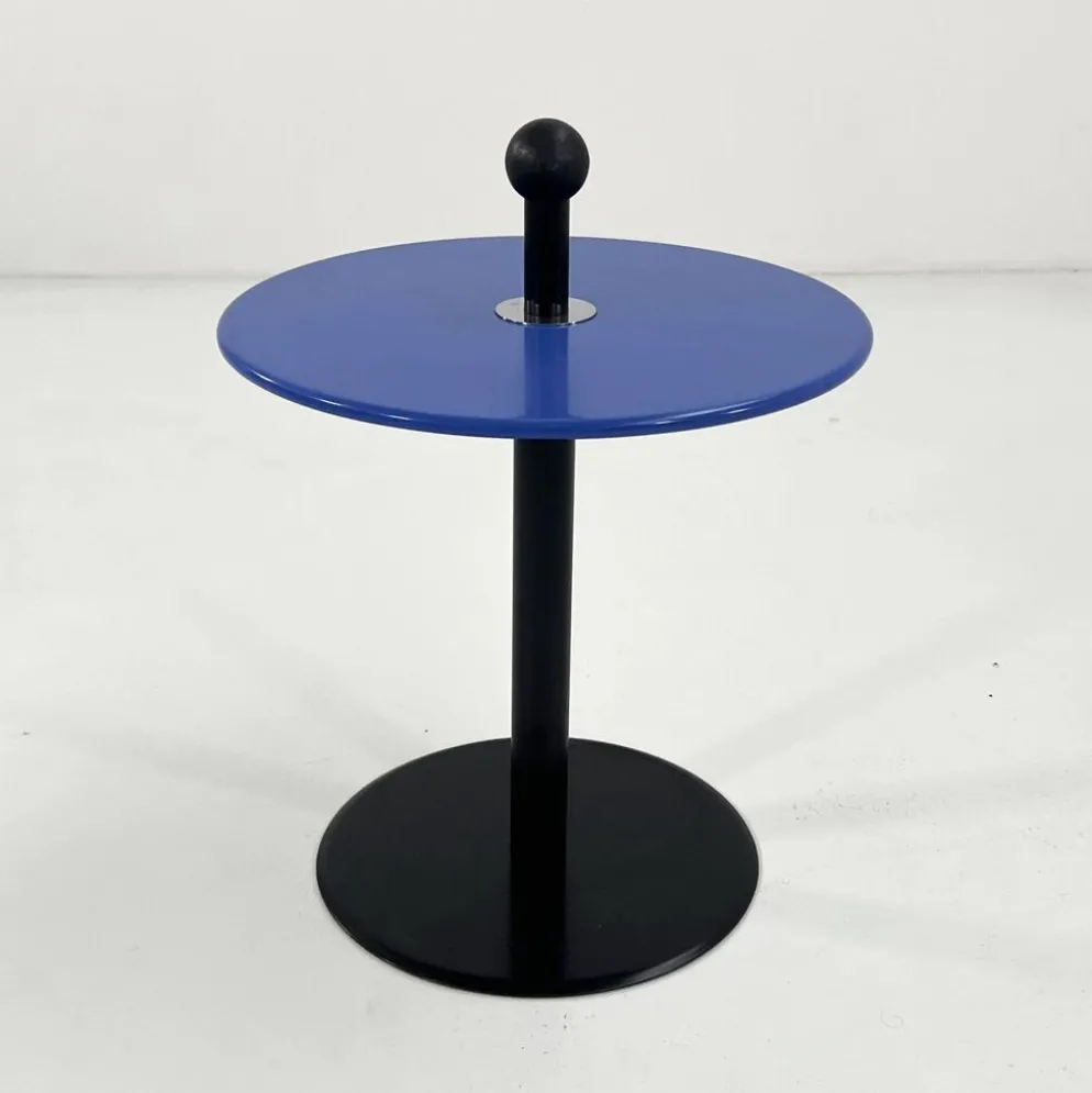 Table d'appoint postmoderne bleu par Ikea, 1980