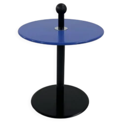 Table d'appoint postmoderne bleu par Ikea, 1980