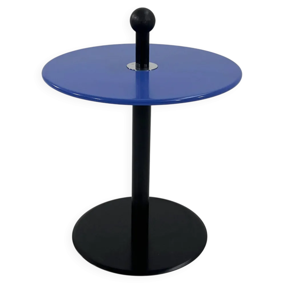 Table d'appoint postmoderne bleu par Ikea, 1980