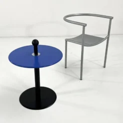 Table d'appoint postmoderne bleu par Ikea, 1980