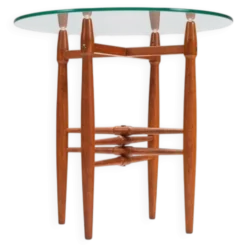 Table d'appoint Poul Hundevad en teck Vamdrup Stolefabrik Danemark 1960