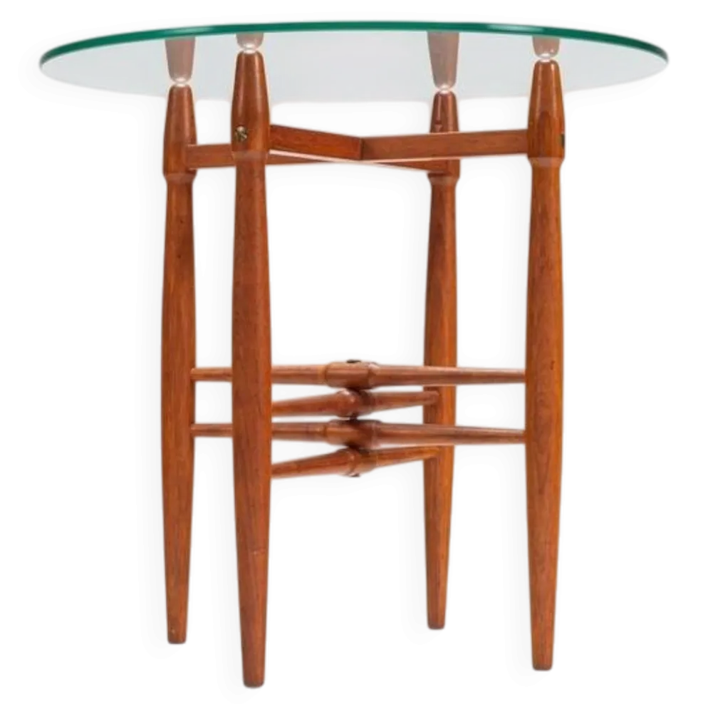 Table d'appoint Poul Hundevad en teck Vamdrup Stolefabrik Danemark 1960