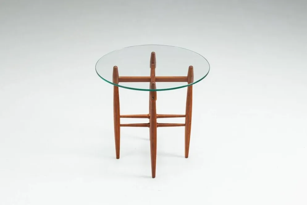 Table d'appoint Poul Hundevad en teck Vamdrup Stolefabrik Danemark 1960