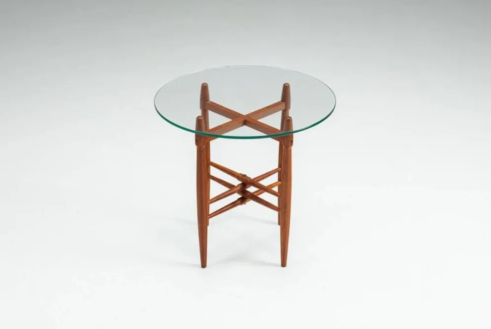 Table d'appoint Poul Hundevad en teck Vamdrup Stolefabrik Danemark 1960