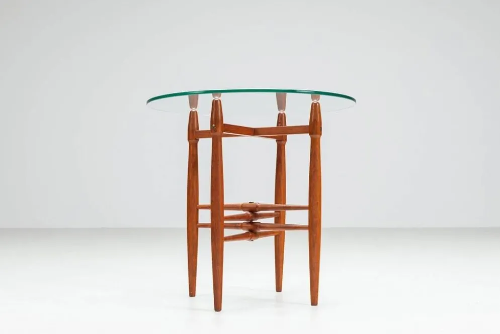 Table d'appoint Poul Hundevad en teck Vamdrup Stolefabrik Danemark 1960