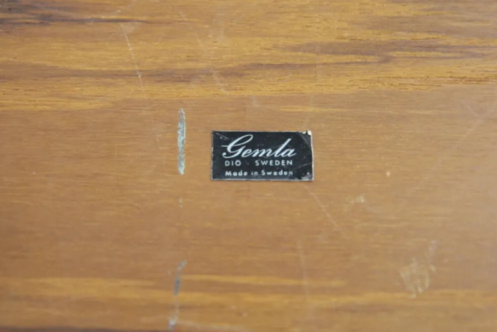 Table d'appoint scandinave, Gemla, Suède, 1960