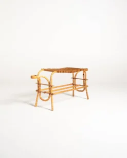 Table d'appoint, support de fleurs scandinave en bouleau et orme, années 1940
