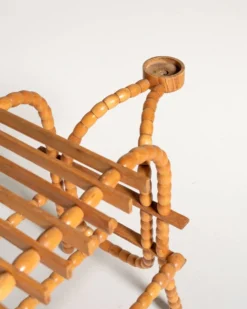 Table d'appoint, support de fleurs scandinave en bouleau et orme, années 1940