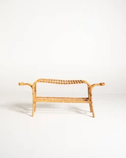 Table d'appoint, support de fleurs scandinave en bouleau et orme, années 1940