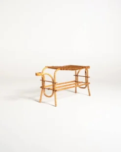 Table d'appoint, support de fleurs scandinave en bouleau et orme, années 1940