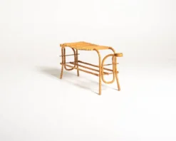Table d'appoint, support de fleurs scandinave en bouleau et orme, années 1940