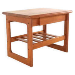 Table d'appoint / table de nuit Dyrlund - design danois en teck