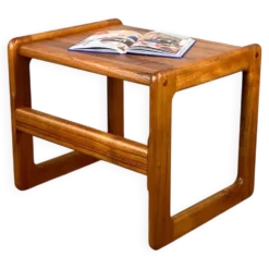 Table d'appoint, teck massif, années 1960