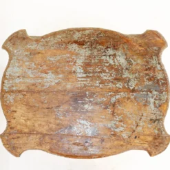 Table d'appoint 2 tiroirs en bois patiné - 20ème siècle