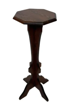 Table d'appoint vintage en chêne design minimaliste