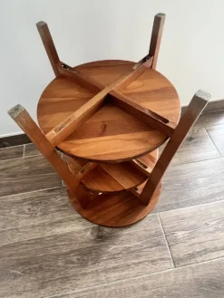 Table d'appoint vintage IKEA Olsvik en pin massif (Années 2000)