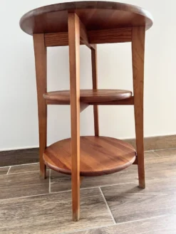 Table d'appoint vintage IKEA Olsvik en pin massif (Années 2000)