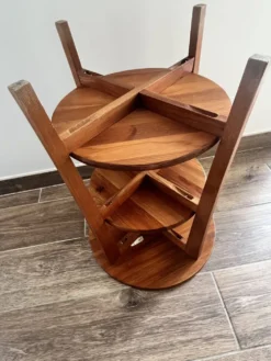 Table d'appoint vintage IKEA Olsvik en pin massif (Années 2000)