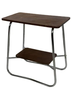 Table d'appoint vintage style Art Déco / Bauhaus des années 60