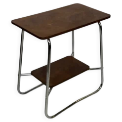 Table d'appoint vintage style Art Déco / Bauhaus des années 60