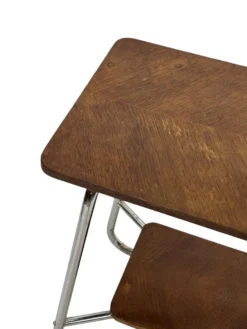 Table d'appoint vintage style Art Déco / Bauhaus des années 60