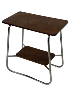 Table d'appoint vintage style Art Déco / Bauhaus des années 60
