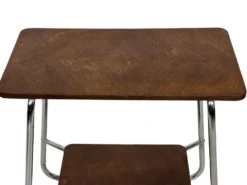Table d'appoint vintage style Art Déco / Bauhaus des années 60