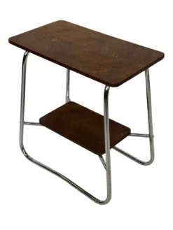 Table d'appoint vintage style Art Déco / Bauhaus des années 60