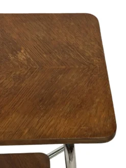 Table d'appoint vintage style Art Déco / Bauhaus des années 60