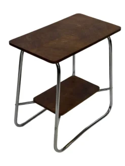 Table d'appoint vintage style Art Déco / Bauhaus des années 60