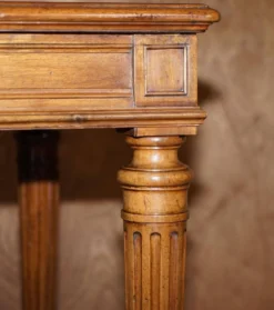 Table d'écriture bibliothèque antique circa 1860 avec pentes jumelles