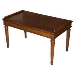 Table d'écriture bibliothèque antique circa 1860 avec pentes jumelles