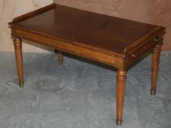 Table d'écriture bibliothèque antique circa 1860 avec pentes jumelles