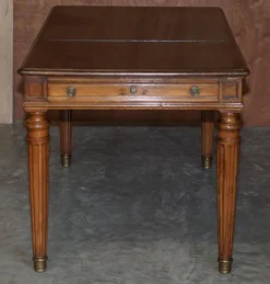 Table d'écriture bibliothèque antique circa 1860 avec pentes jumelles