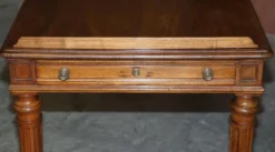 Table d'écriture bibliothèque antique circa 1860 avec pentes jumelles