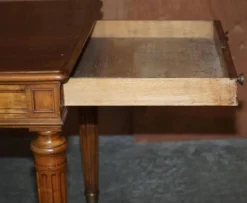 Table d'écriture bibliothèque antique circa 1860 avec pentes jumelles