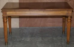 Table d'écriture bibliothèque antique circa 1860 avec pentes jumelles
