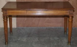 Table d'écriture bibliothèque antique circa 1860 avec pentes jumelles