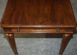 Table d'écriture bibliothèque antique circa 1860 avec pentes jumelles