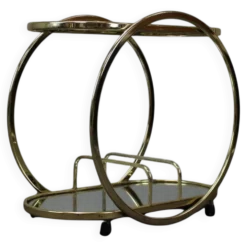 Table de bar à cocktails du milieu du siècle en laiton, années 1970, Allemagne