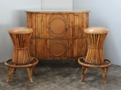 Table de bar & tabourets années 60