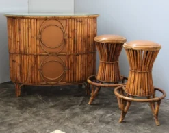 Table de bar & tabourets années 60