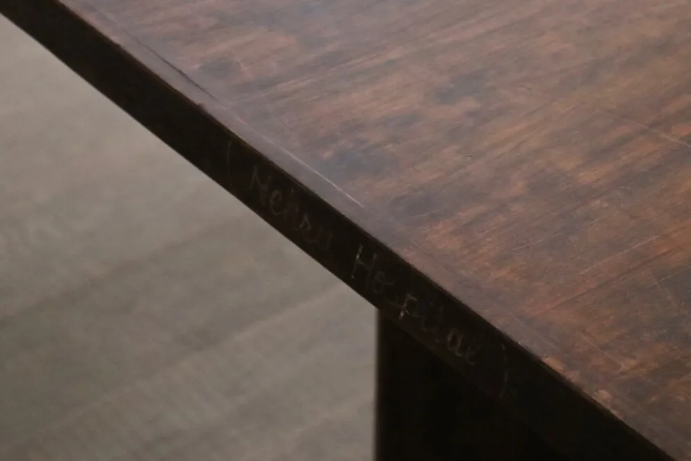 Table de bibliothèque large Pierre Jeanneret PJ-TAT-08-A, Chandigarh, 1955-1956