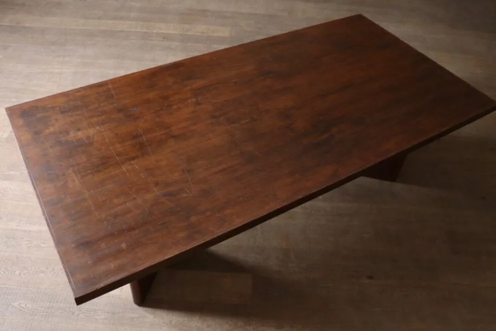 Table de bibliothèque large Pierre Jeanneret PJ-TAT-08-A, Chandigarh, 1955-1956