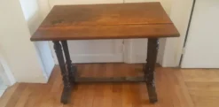 Table de bistro plateau patiné