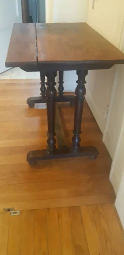 Table de bistro plateau patiné